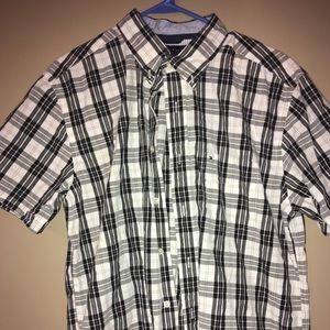 men plaid button down